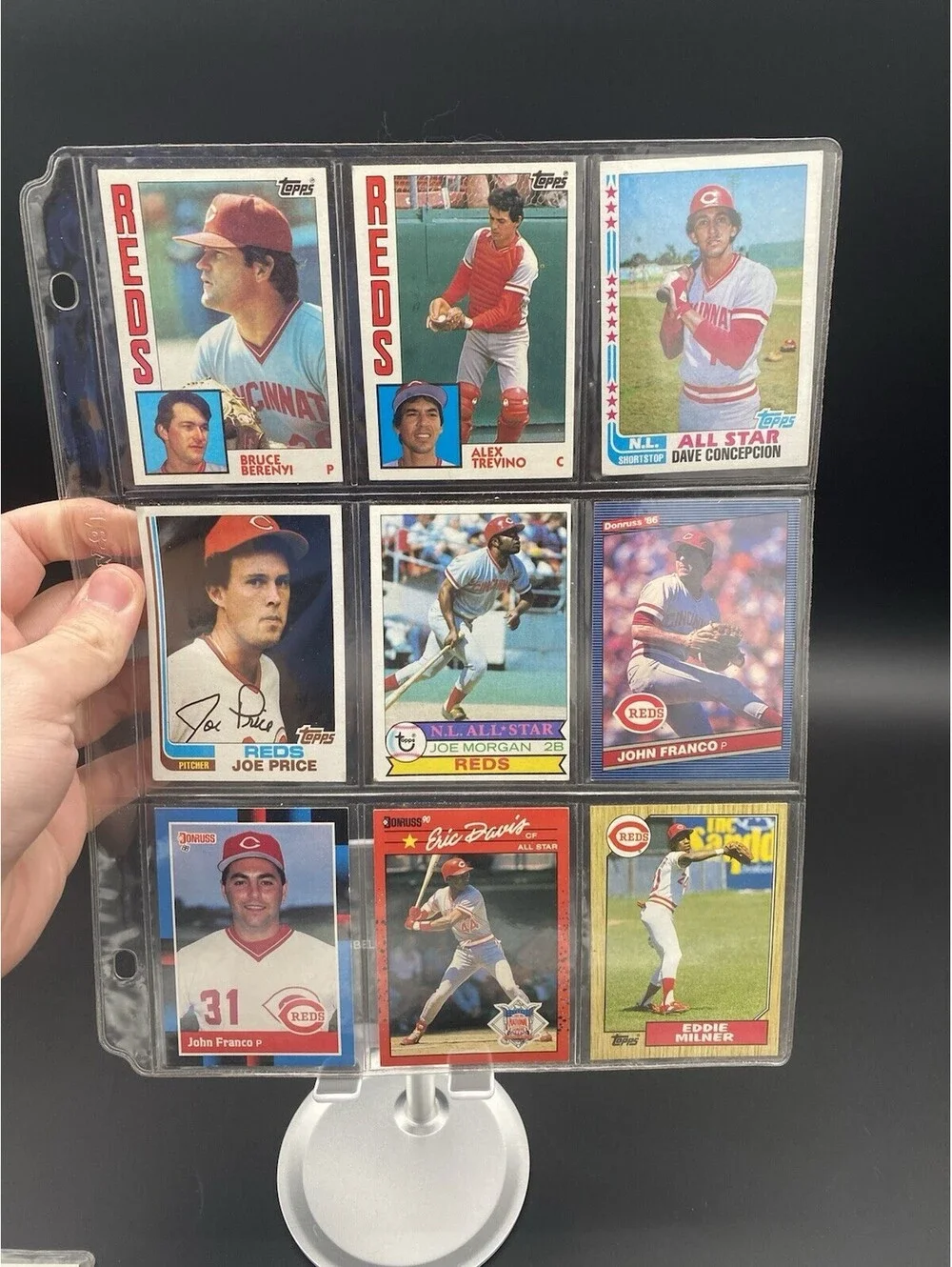 MLB Cincinnati Reds Mixed Lot of 60 Different Vintage Trading Cards - 1979-1992